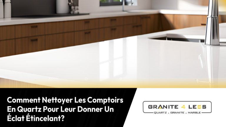 Comment Nettoyer Les Comptoirs En Quartz Pour Leur Donner Un Éclat Étincelat?