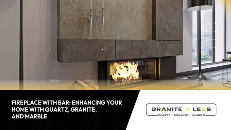 Fireplace With Bar: Enhancing Your Home With Quartz, Granite, And Marble