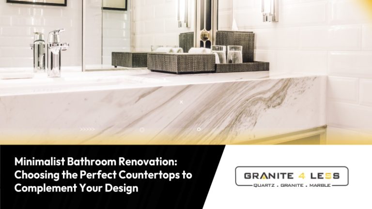 Minimalist Bathroom Renovation: Choosing the Perfect Countertops to Complement Your Design