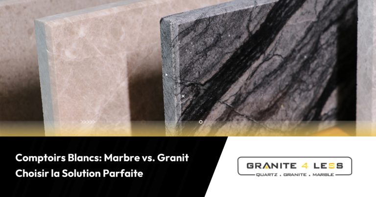 Comptoirs Blancs: Marbre vs. Granit – Choisir la Solution Parfaite