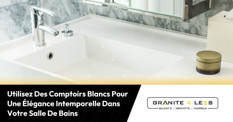 Utilisez Des Comptoirs Blancs Pour Une Élégance Intemporelle Dans Votre Salle De Bains.