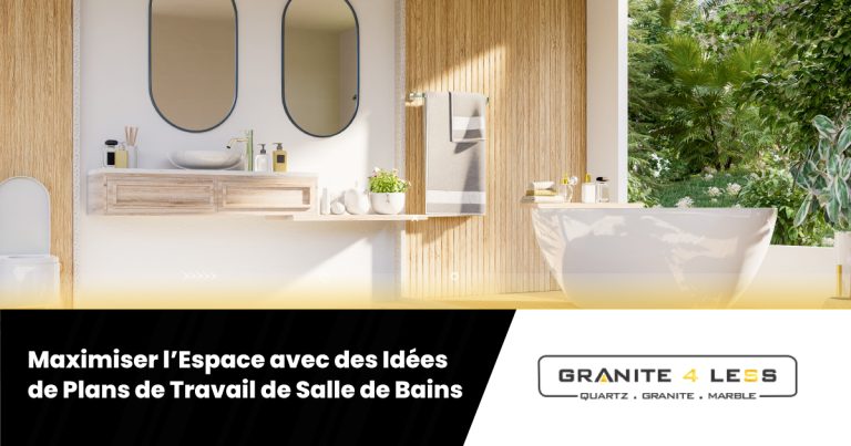 Maximiser l’Espace avec des Idées de Plans de Travail de Salle de Bains