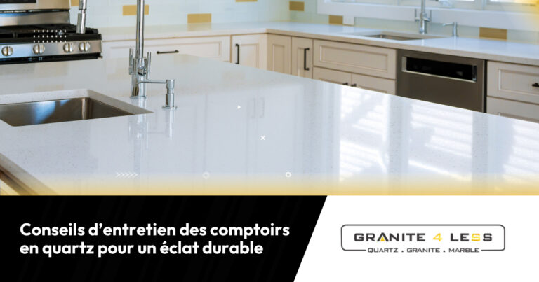 Conseils d’entretien des comptoirs en quartz pour un éclat durable